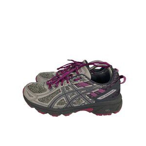 Asics Gel-Venture 6 Women's Size 8 Gray Purple  Trail Running sneaker Shoe